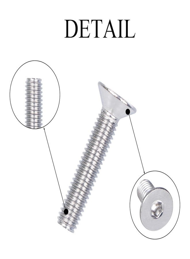 GENERASIS CSK Countersunk Allen Head Bolt Set - M3 M4 M5 M6 Sizes - 304 Stainless Steel Flat Head Allen Cap Screws with Hex Nuts, Washers & Allen Keys - 522-Piece Full Thread Assortment Kit - Image 3